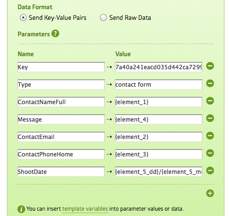 Form keys